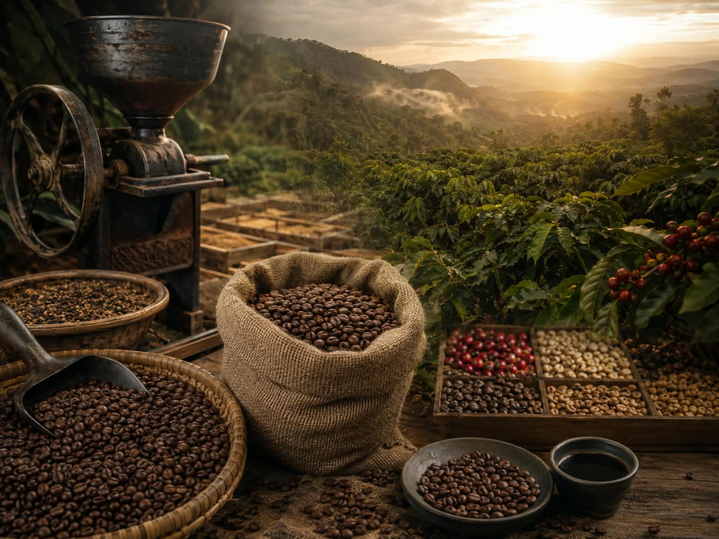 Ilustrasi artikel Perjalanan Kopi Nusantara