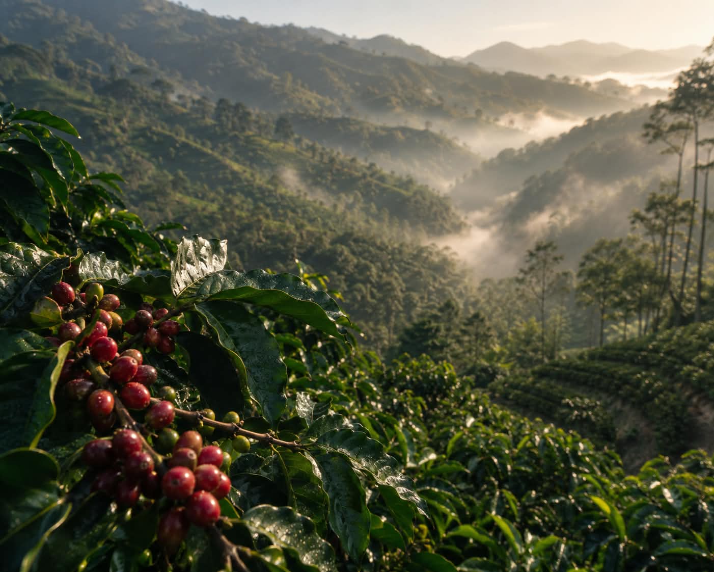 Suasana menikmati kopi dengan tenang